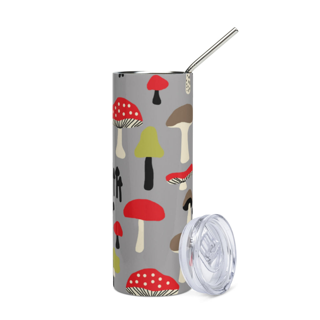 Stainless Steel Tumbler - Red Mushrooms