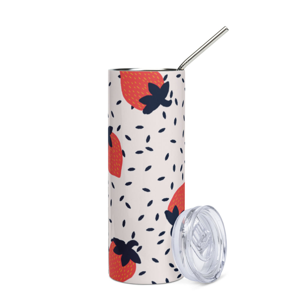 Stainless Steel Tumbler - Strawberries