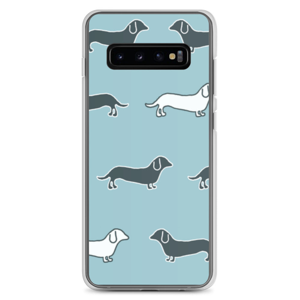 Samsung Case - Blue Dachshunds