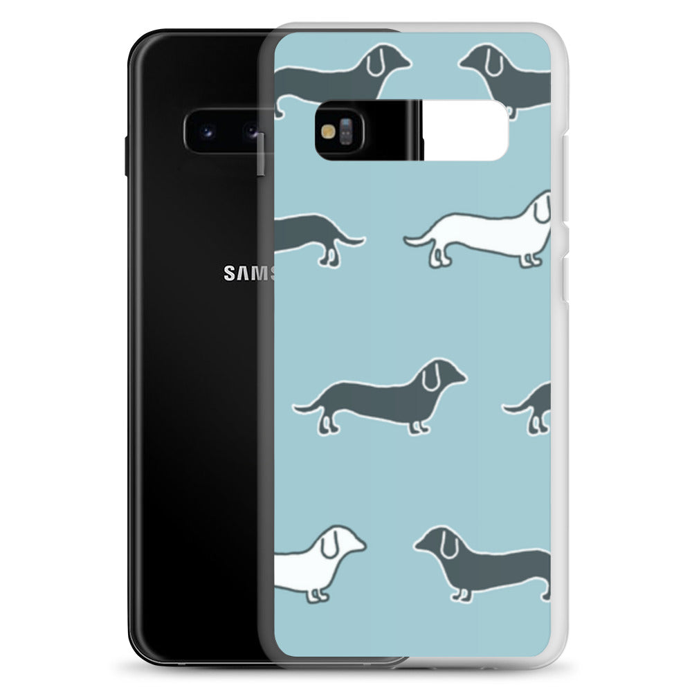 Samsung Case - Blue Dachshunds