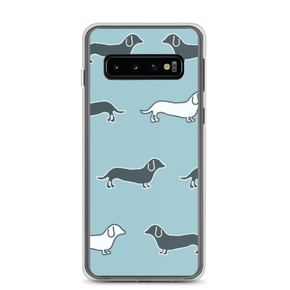 Samsung Case - Blue Dachshunds