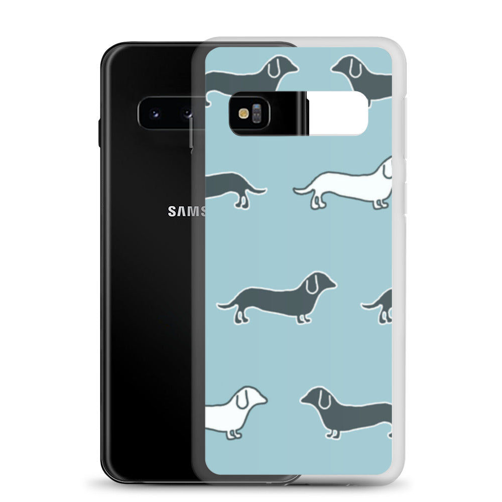 Samsung Case - Blue Dachshunds