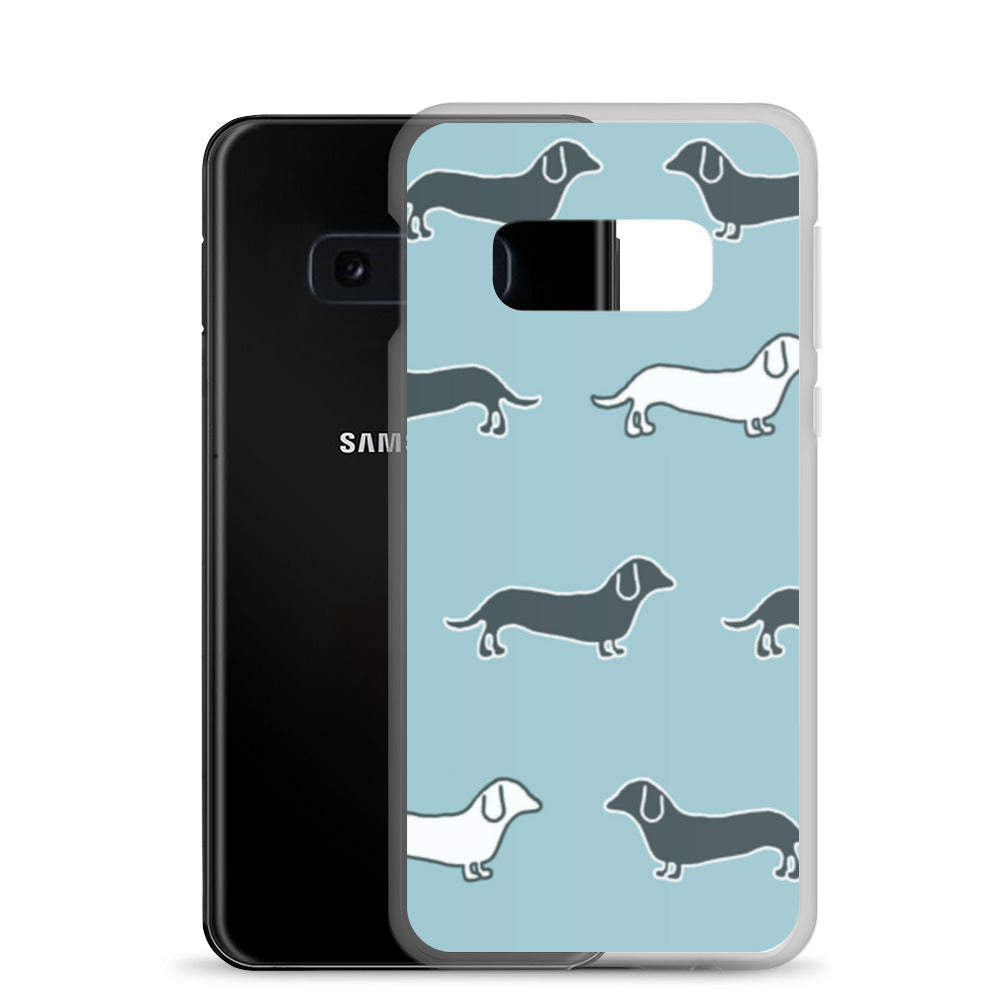 Samsung Case - Blue Dachshunds