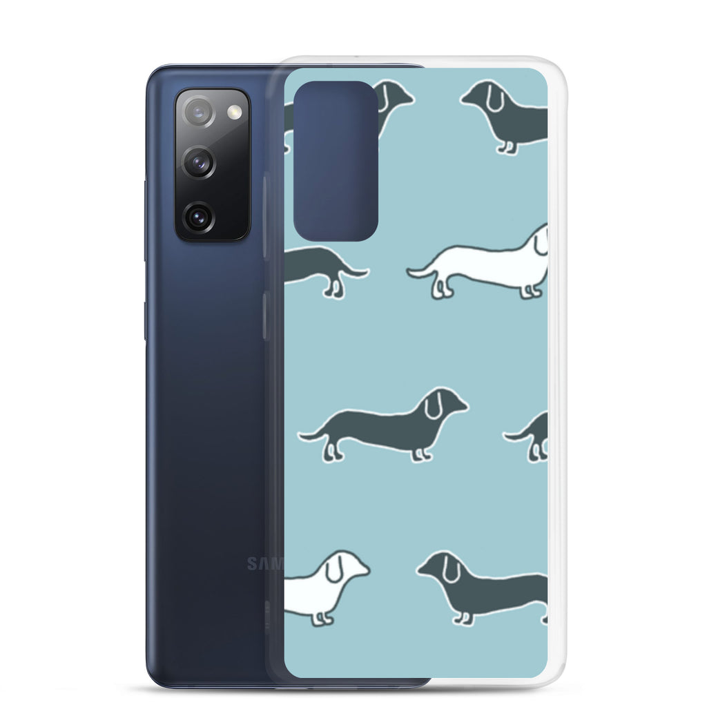 Samsung Case - Blue Dachshunds