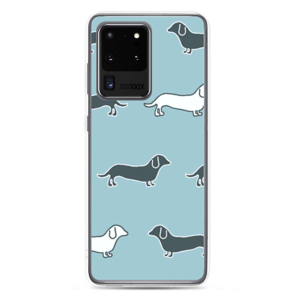 Samsung Case - Blue Dachshunds