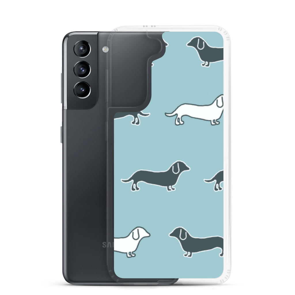 Samsung Case - Blue Dachshunds