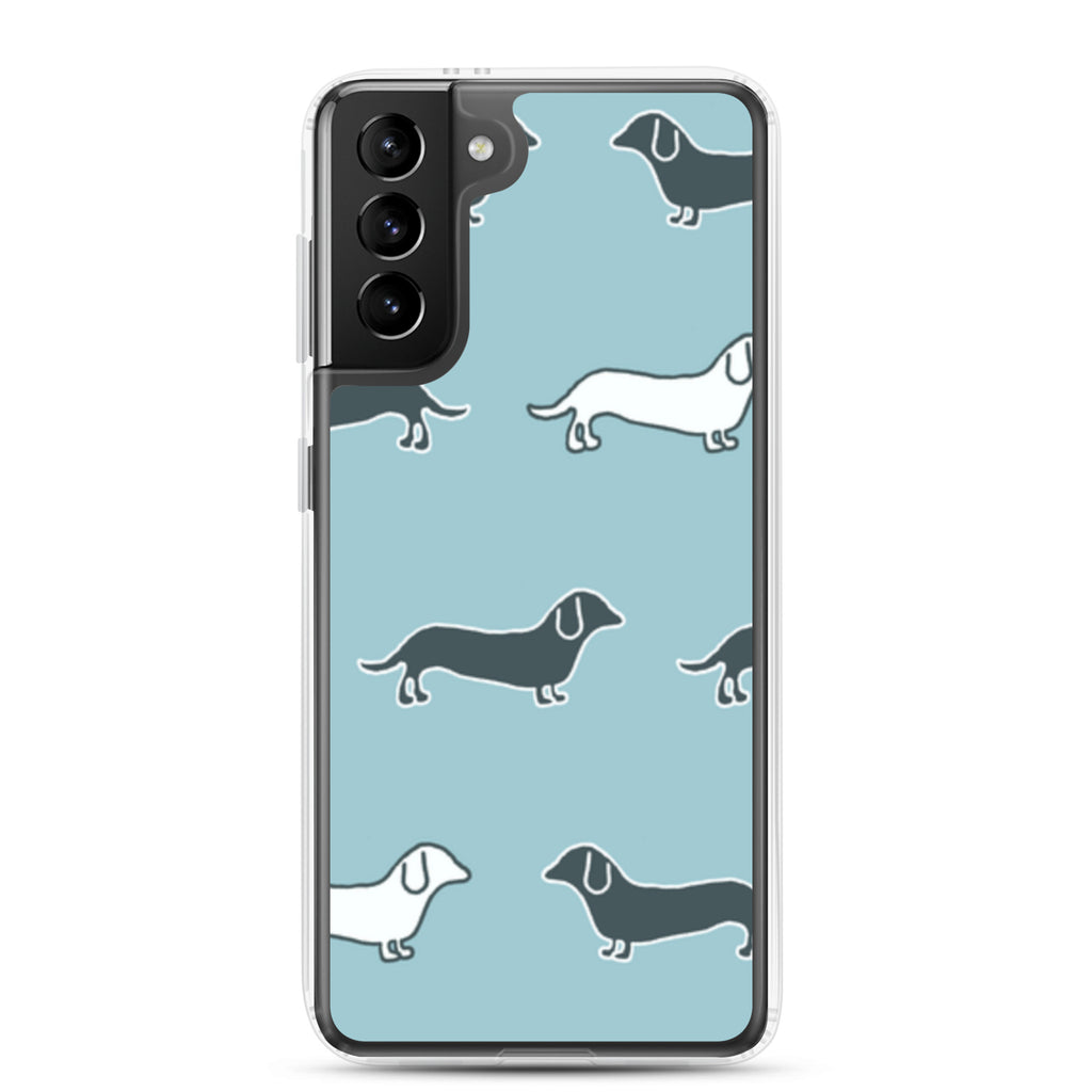 Samsung Case - Blue Dachshunds