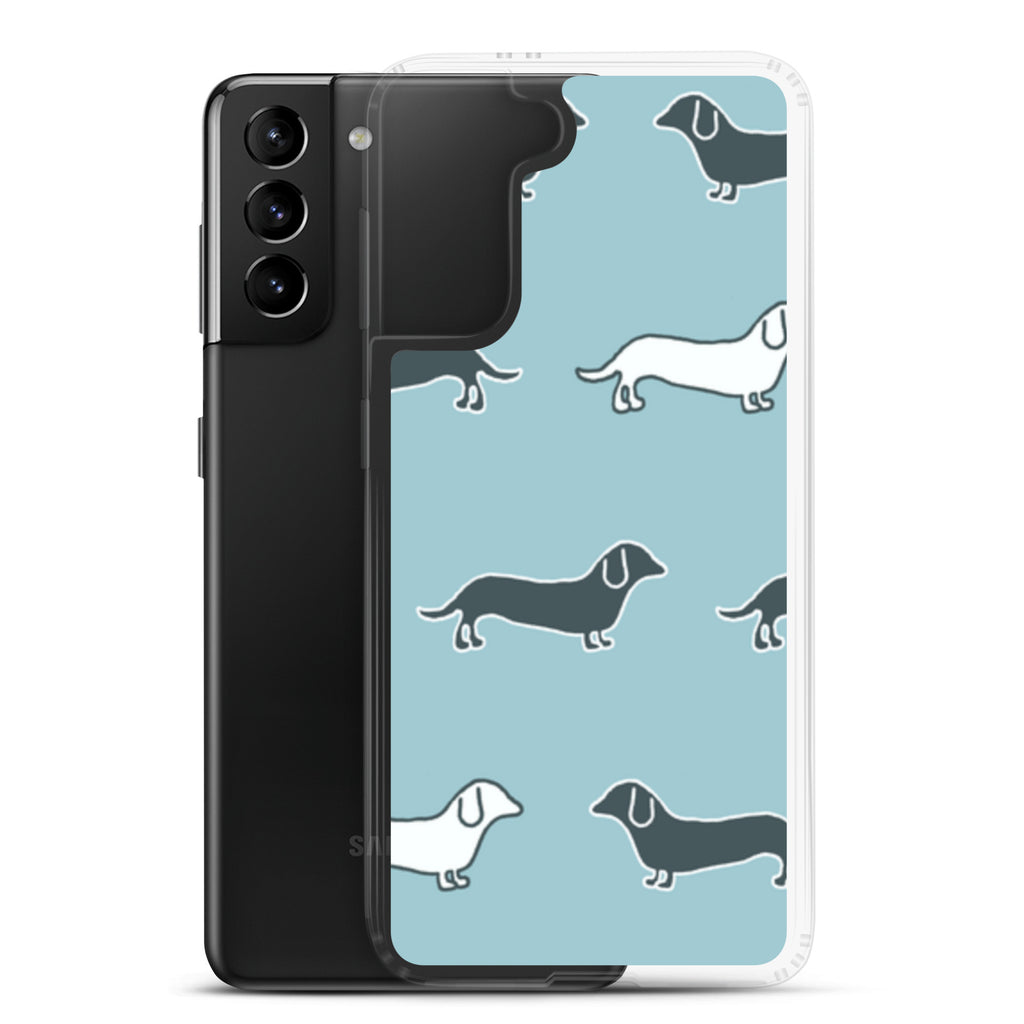 Samsung Case - Blue Dachshunds