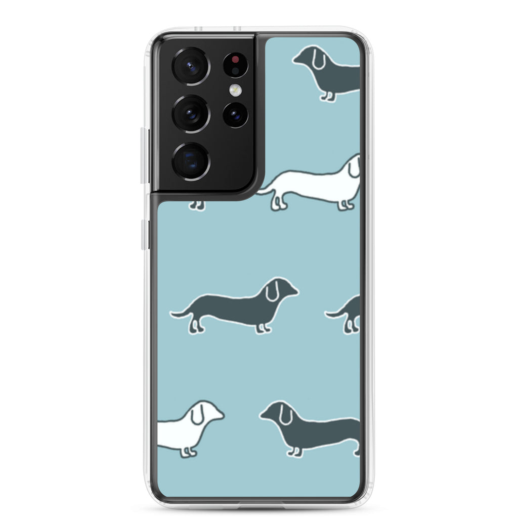 Samsung Case - Blue Dachshunds