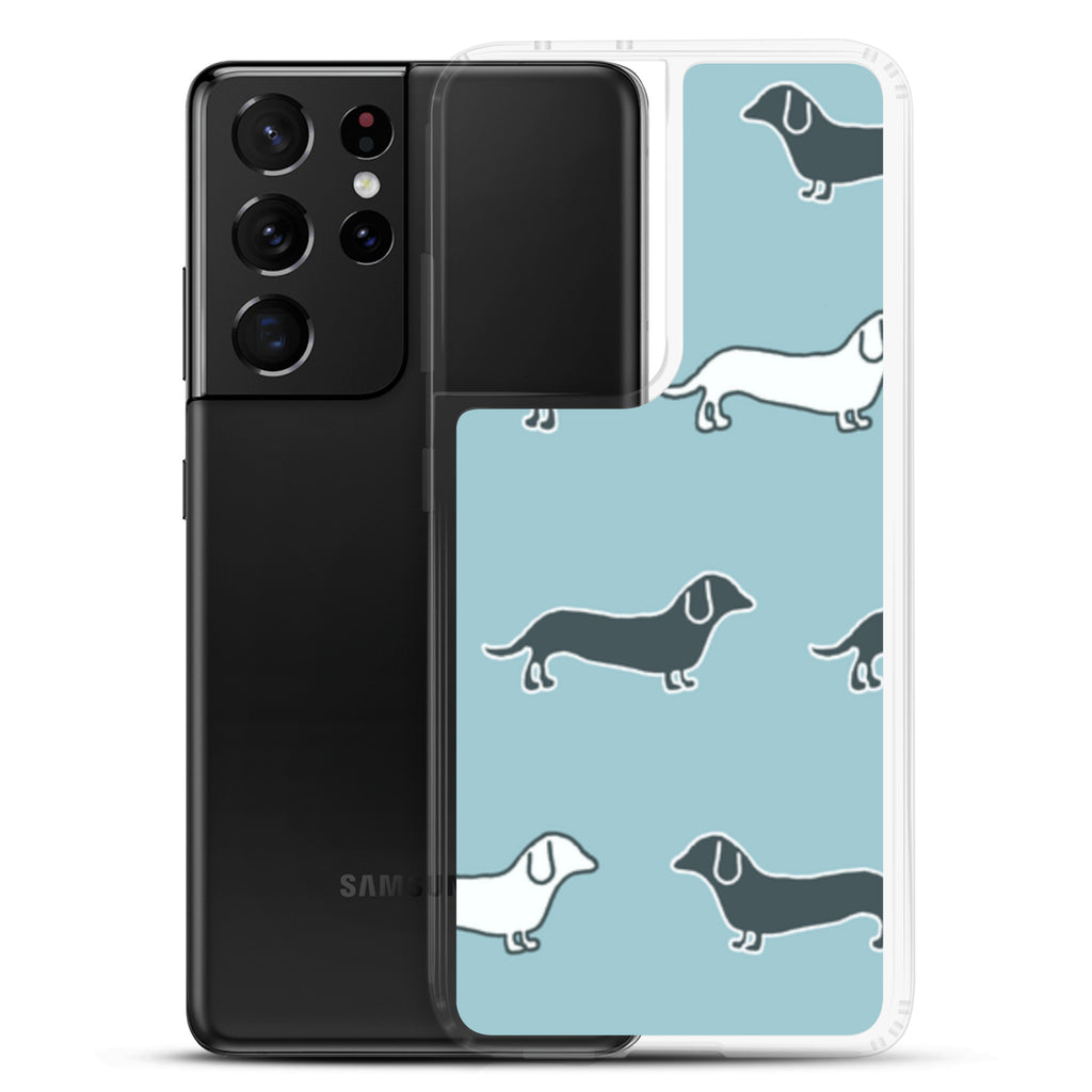 Samsung Case - Blue Dachshunds