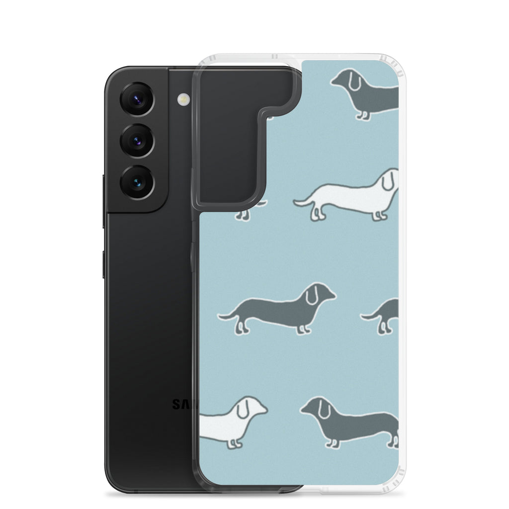 Samsung Case - Blue Dachshunds