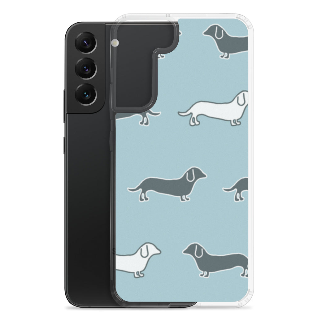 Samsung Case - Blue Dachshunds