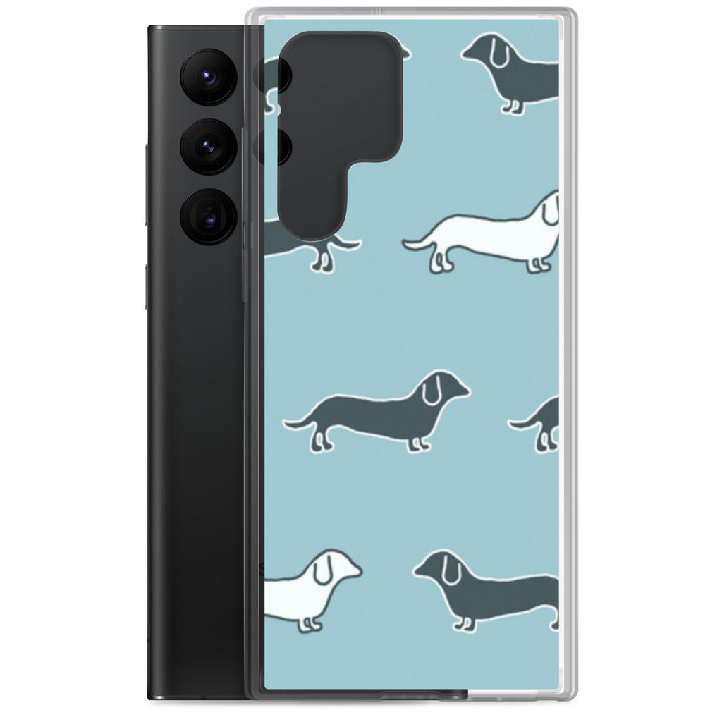 Samsung Case - Blue Dachshunds